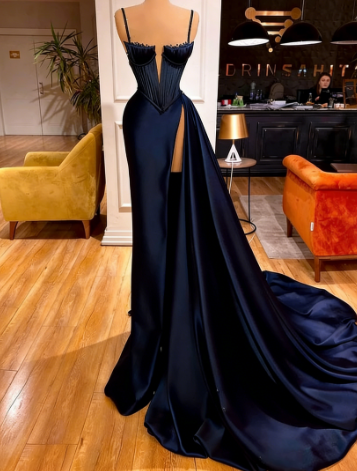 Black Sheath long Evening Dresses, Prom Party Dresses C1467