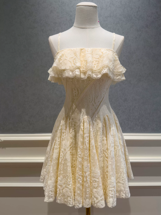 New Arrival Homecoming Dress Spaghetti Straps Lace Birthday Party Dress cc5656