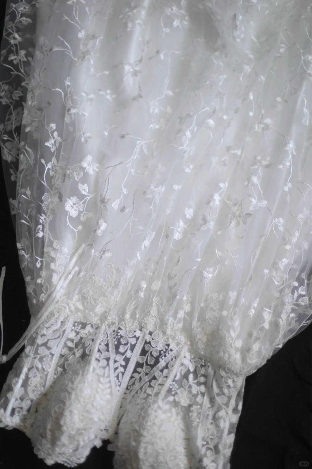 Vintage White Spaghetti Straps Lace A Line Wedding Dress Guest Dress cc3190