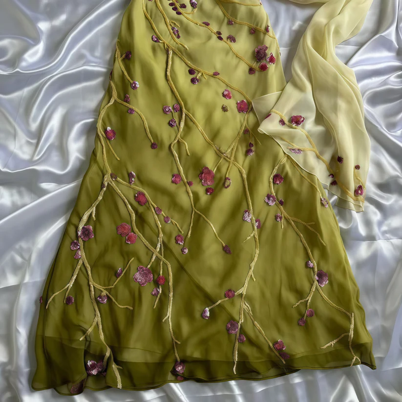 Gorgeous Chiffon Appliques Evening Dress ,One Shoulder Long Prom Dress cc2470