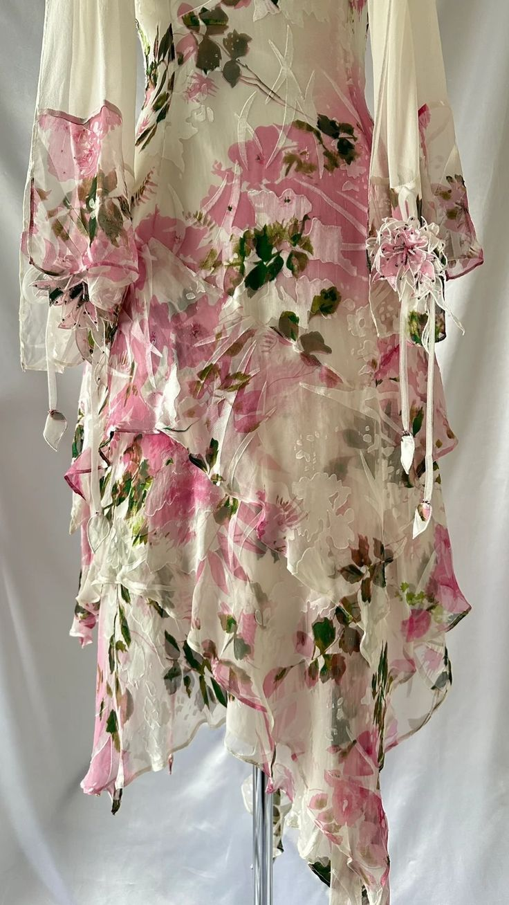 Beautiful Straps Chiffon Print Floral Evening Dress Formal Party Prom Dress cc2069