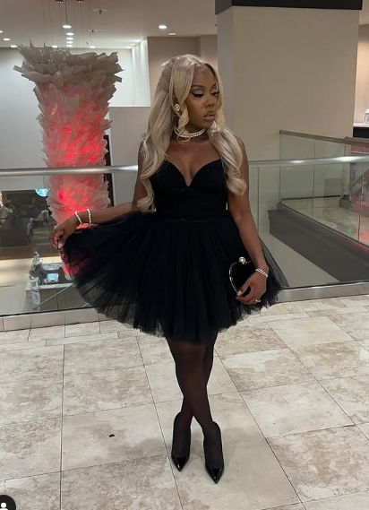 Simple Black Tulle A Line Homecoming Dress Cocktail Dress cc2454