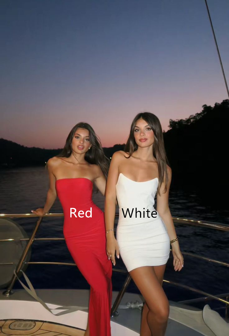 Sexy Strapless Sheath Party Dress Evening Dress cc1896