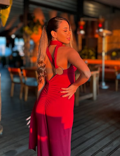 Burgundy One Shoulder Satin Long Party Evening Dress cc2673