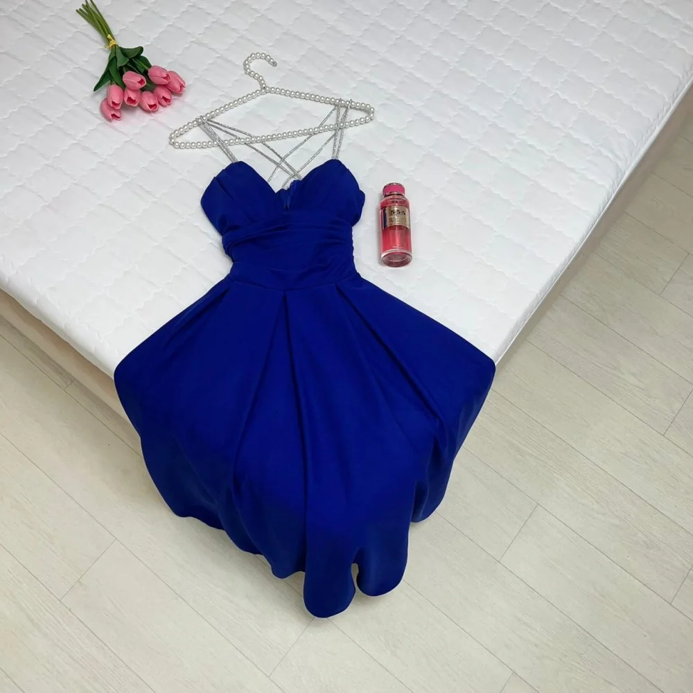 Gorgeous Red Satin Beaded V Neck Evening Dress A Line Party Evening Dress cc1870