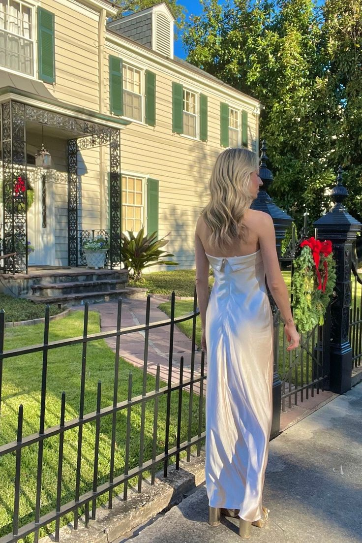 Blue Strapless Sheath Long Party Evening Dress cc2145