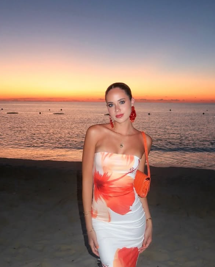 Chic Strapless Satin Print Floral Sheath Party Evening Dress cc2708