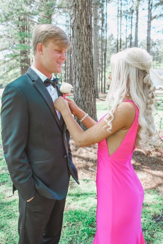 Sexy V Neck Mermaid Prom Dress,Fashion Formal Gown cc902