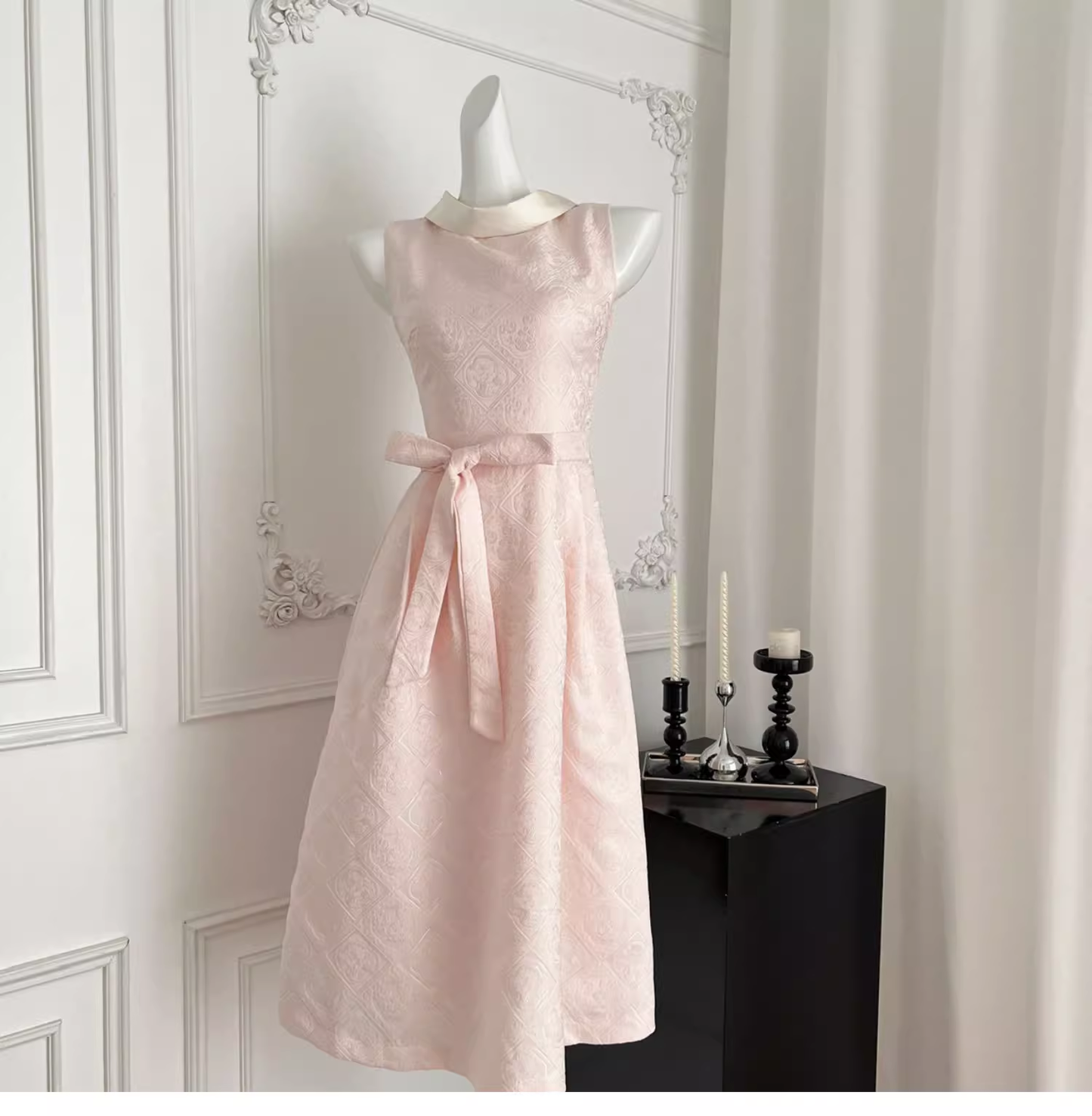 Elegant Pink A Line Birthday Dress Prom Dress cc3056