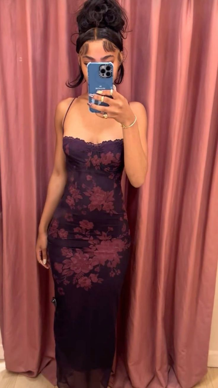 Vintage Spaghetti Straps Print Floral Evening Dress,Sheath Prom Party Dress cc2687