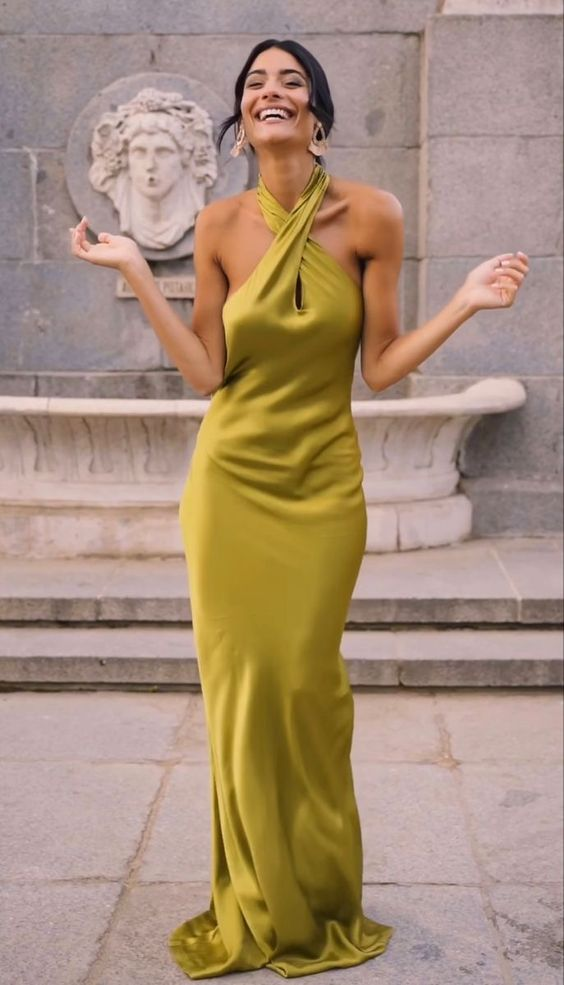 Elegant Sheath/Column Long Prom Dress,Wedding Guest Dress cc1353