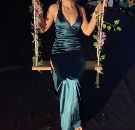 Sexy Backless Slit Mermaid Evening Dress Long Prom Party Dress cc2094