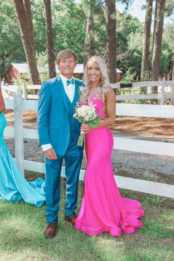 Sexy V Neck Mermaid Prom Dress,Fashion Formal Gown cc902