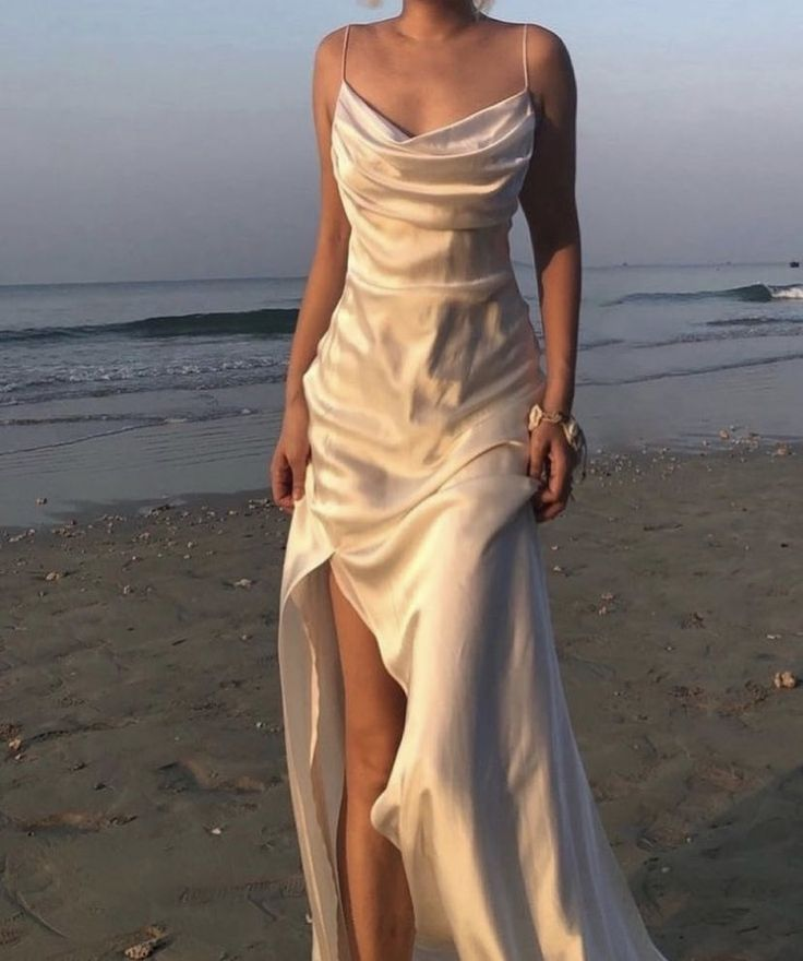 Elegant Blue Mermaid Spaghetti Straps Long Prom Dress Side Slit Evening Dress cc2104