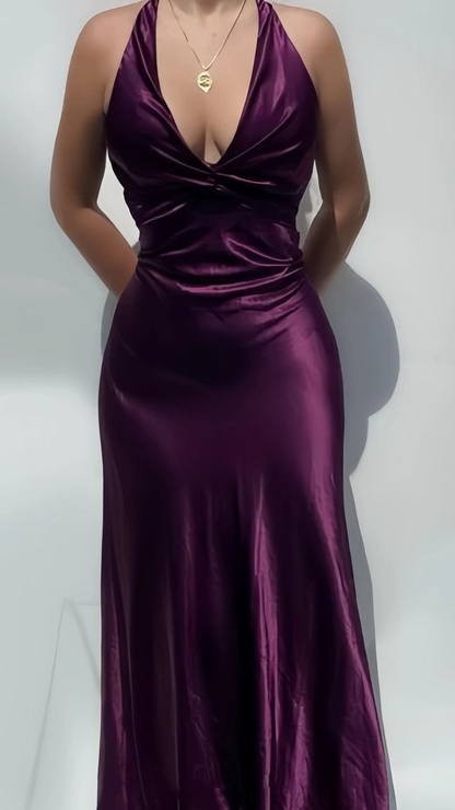 Sexy V-Neck Long Prom Evening Dress, Simple Mermaid Party Dress cc1734