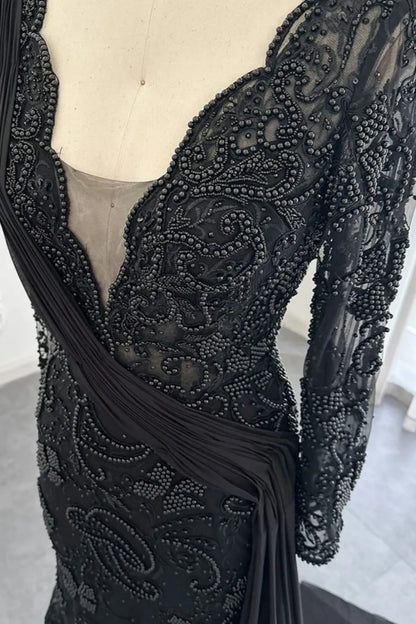 Black Long Prom Dress evening Formal Dress   C1720