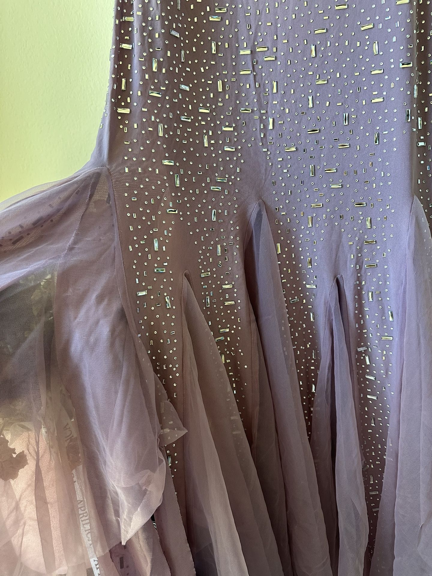 Elegant Purple Mermaid Off-shoulder Strap Sequin Chiffon Long Prom Dress Evening Dress cc4981