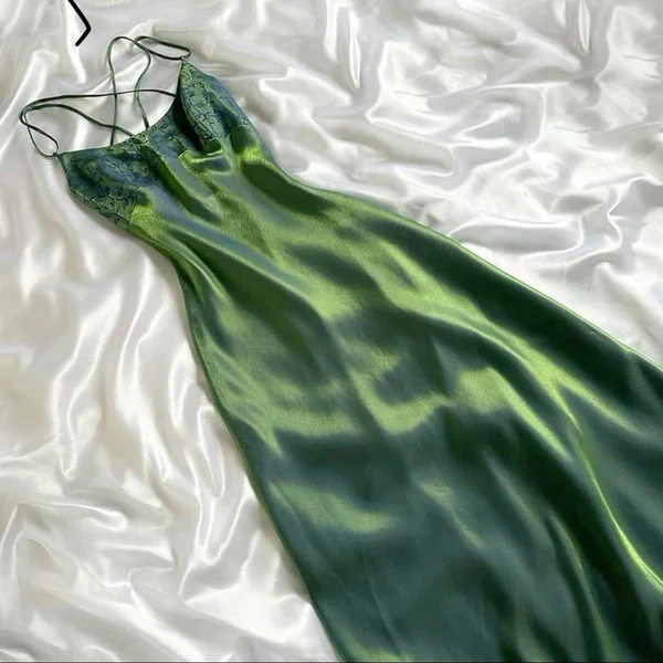 Popular Green A Line Long Prom Dress Evening Gown cc1379