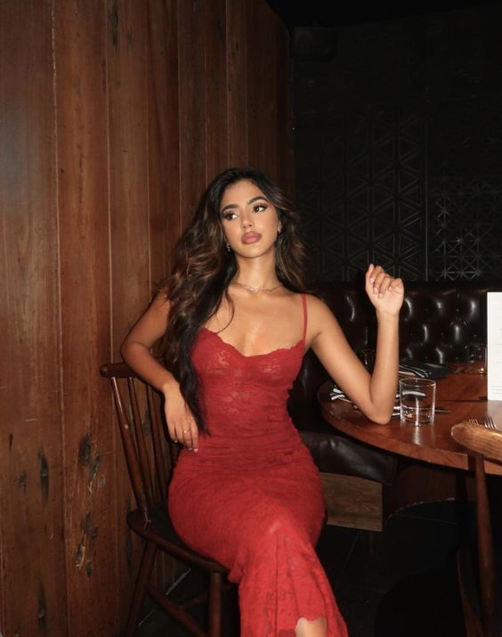 Sexy Red Prom Dress,Lace Formal Party Evening Gown cc1640