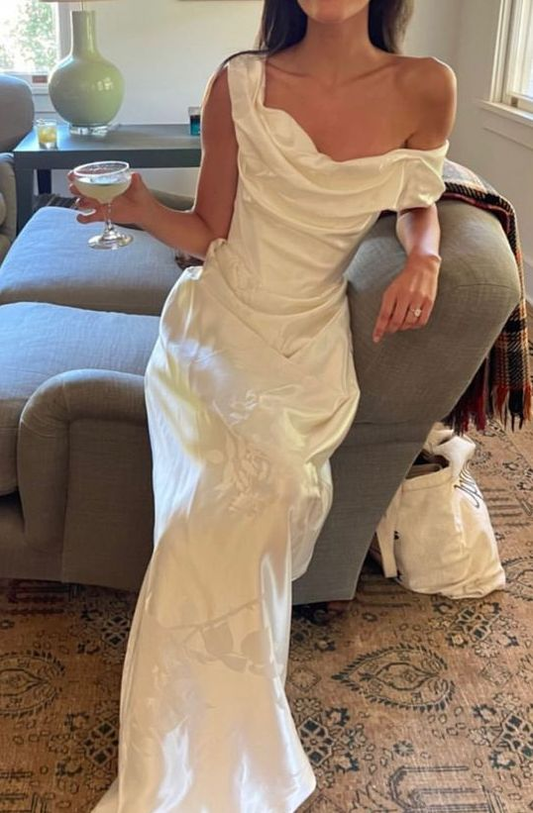 Elegant White Long Prom Dress Evening Dress cc1630