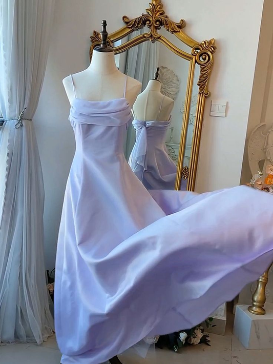 Elegant Spaghetti Straps Long Party Dress A Line Prom Dress cc1478