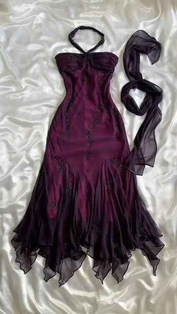 Sparkly Chiffon Beaded Formal Prom Dress Mermaid Evening Dress cc1407