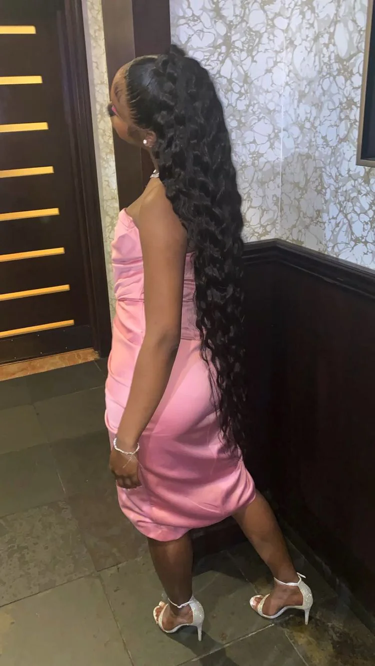 Pink 19th Birthday Dress Black Girl homecoming dress, birthday gown c3236