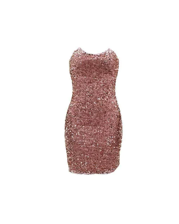 Pinking Landia Sequins Off Shoulder Bodycon Dress Short Party Dress c3266