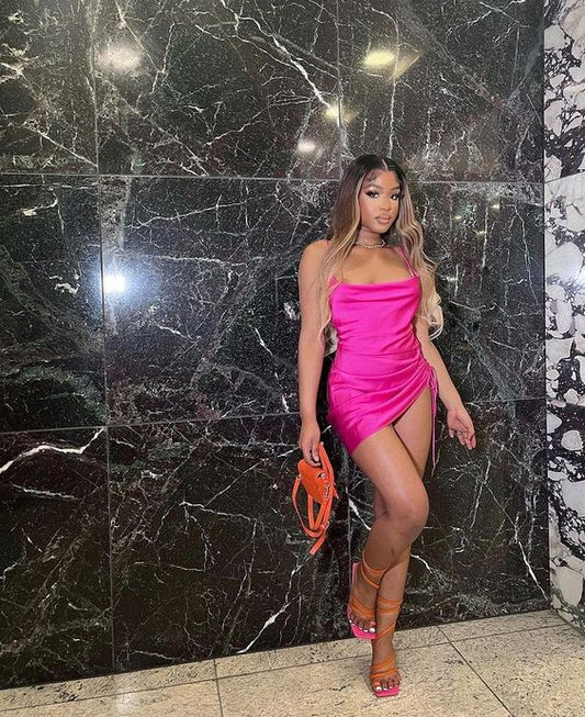 Spaghetti Straps Homeming Dress Sexy Party Dress c3408