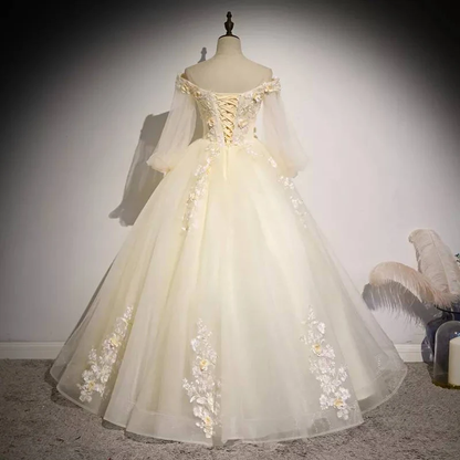 Princess glamour elegance prom dress, fairytale elegance party dress vintage c3256
