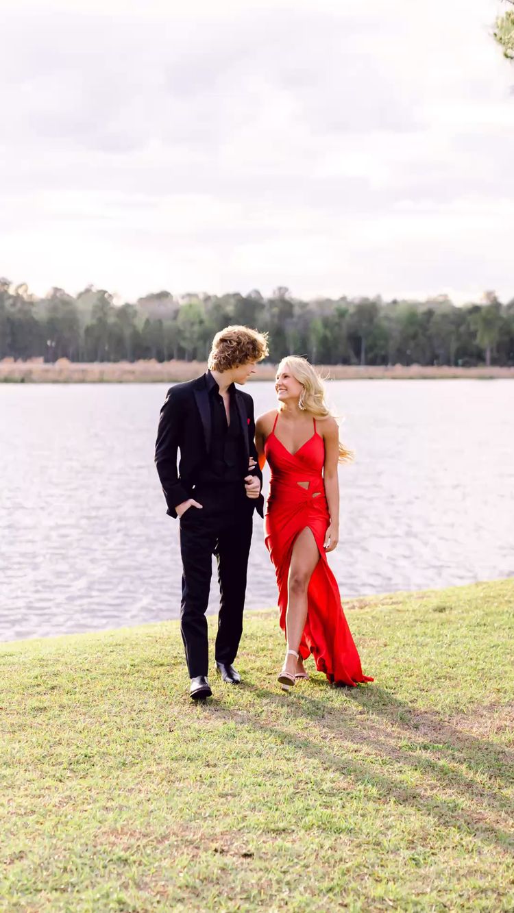 Sexy Mermaid Red Prom Dresses Formal Dress cc365