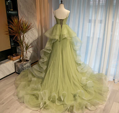 Beautiful Sweetheart Layers Princess Formal Gown,  Tulle Long Party Dress Prom Dress c2847