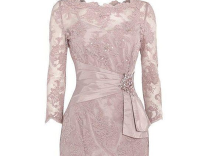 Glamorous Crystal Knee-length Homecoming Dress Bridal Of Mother Dress Lace Formal Party Dress c2864