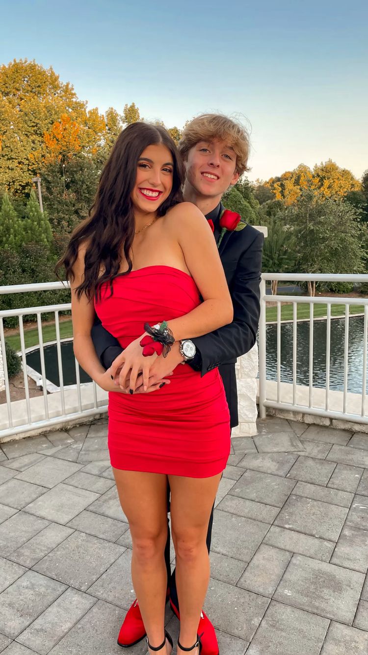 Red Strapless Short Homecoming Dress Lovely Homecoming Dress cc360