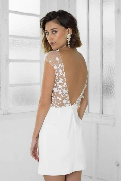 Perfect white bridal party dress homecoming dress c3003