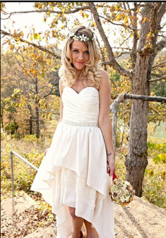 Sweetheart Country Prom Dresses Bridal Gown C492