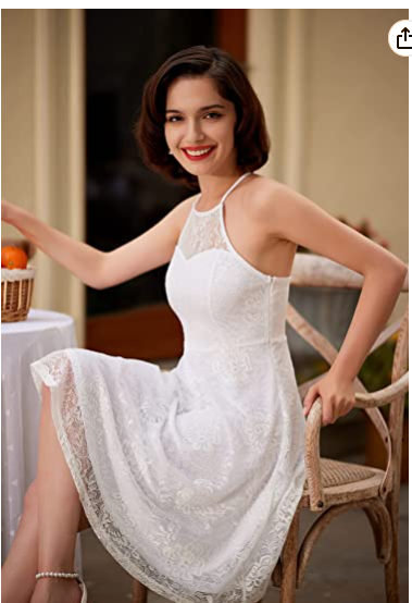 Lace Cocktail Dresses for Women Wedding Guest A-Line Keyhole Party Short Formal Prom Dress c2690