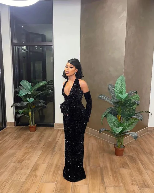 Mermaid Sequins Formal Prom Dress Long Evening Gown  cc259