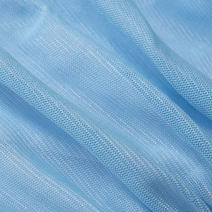 Blue Sexy Long Prom Dress See-through Prom Dress Beach Dress cc98