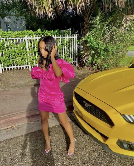 Rufflues Neckline Short Party Dress New Fashion Back To School Dress Homecoming Dress c3141