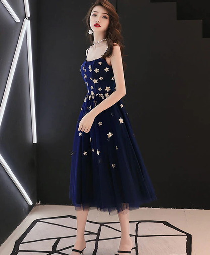 Blue tulle short prom dress blue tulle homecoming dress c3299