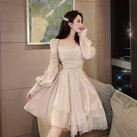 New Arrival Short Party Dress With Long Sleeves Dream Dress Homecoming Dress c2534