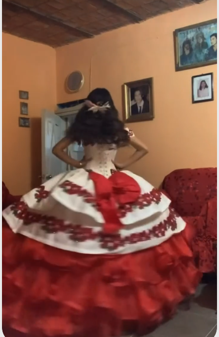 Gorgeous Embroidery Quinceanera Dresses Off The Shoulder Bow Tiered Satin Ball Gown Sweet 16 Dress c2846