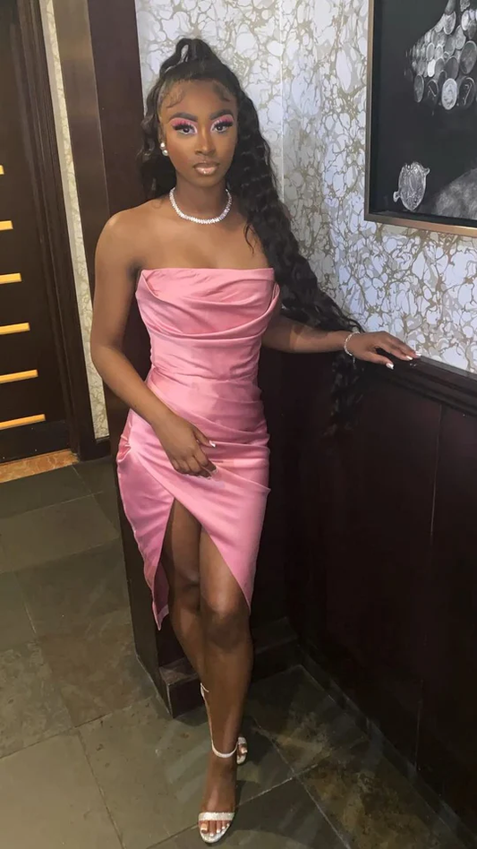 Pink 19th Birthday Dress Black Girl homecoming dress, birthday gown c3236