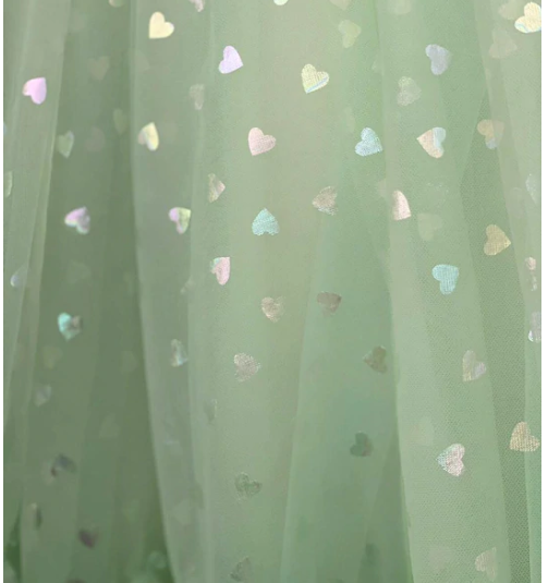 Lavender tulle short A line prom dress tea length evening dress C865