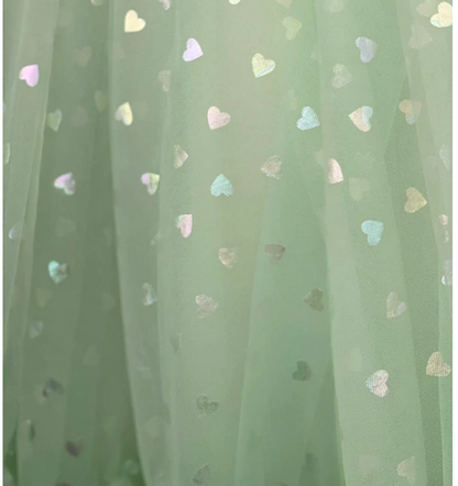 Lavender tulle short A line prom dress tea length evening dress C865