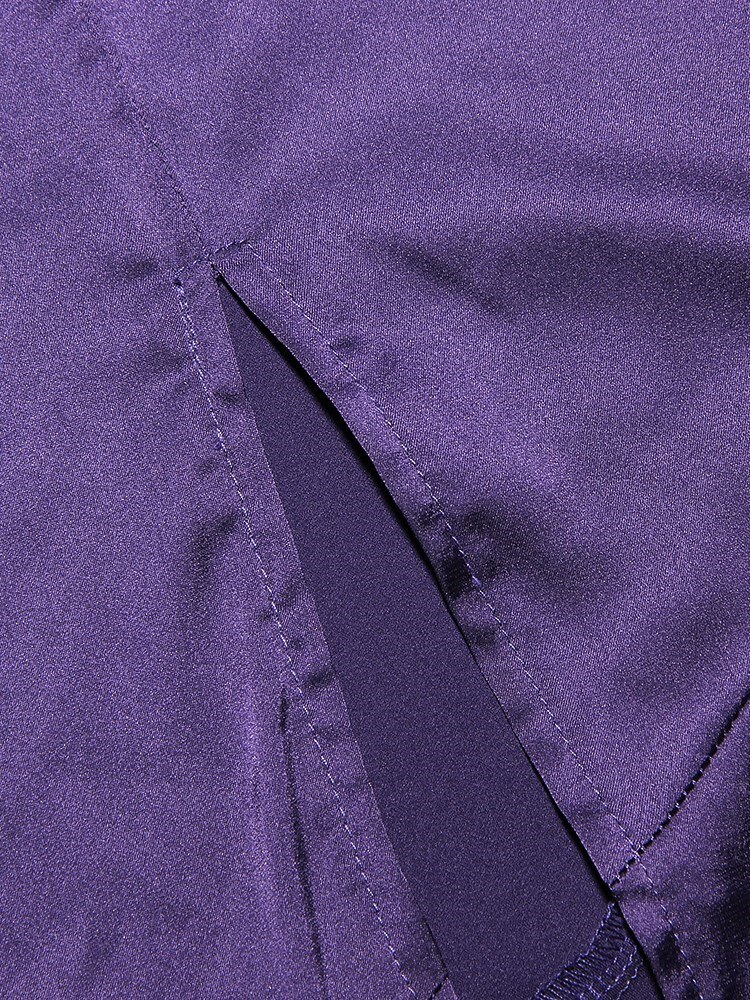 Dark Purple Floor Length Prom Dress Simple Straps Evening Dress c3407