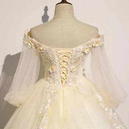 Princess glamour elegance prom dress, fairytale elegance party dress vintage c3256