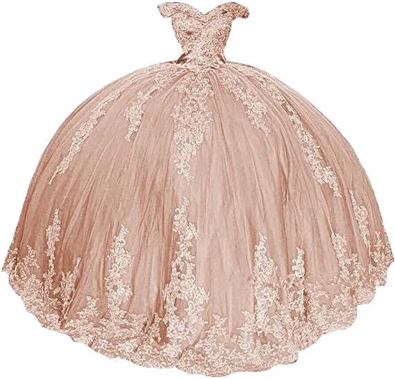 Off The Shoulder Ball Gown Satin Princess Dress With Lace Back With Big Bow cc477