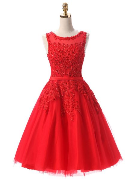 Burgundy Lace Short Dresses Embroidery Beaded Homecoming Dress c2596